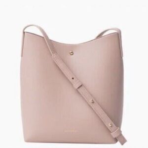 Samara Blush Pink Leather Crossbody Bag for Anthropologie